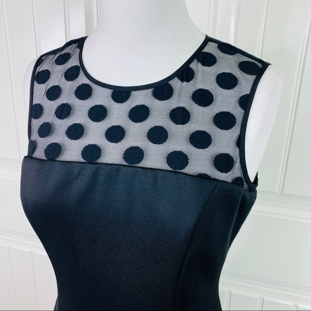 Eliza J Illusion Dot Drop Waist Mini Party Dress 4 - Picture 3 of 7